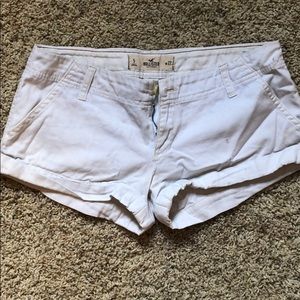 White Holister shorts